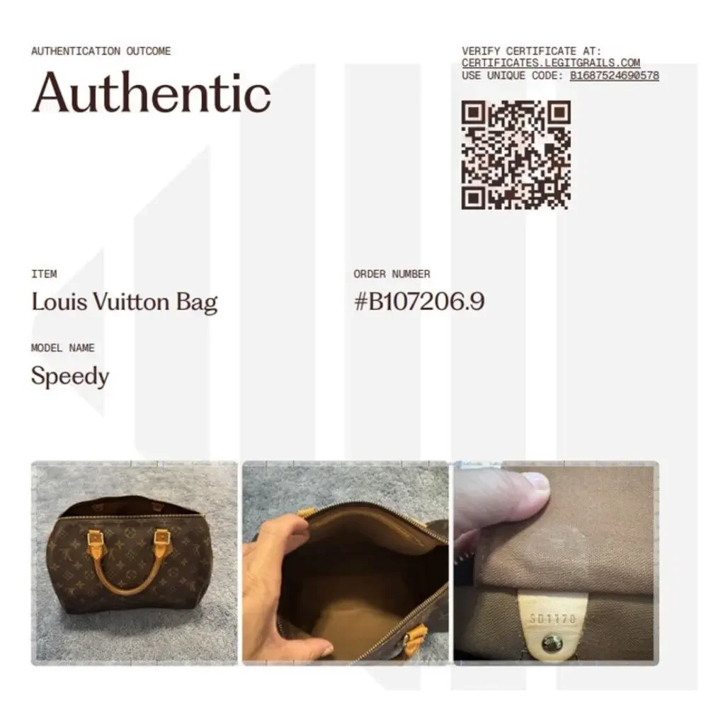 Louis Vuitton Baby Speedy 30 Monogram Canvas Satchel Handbag